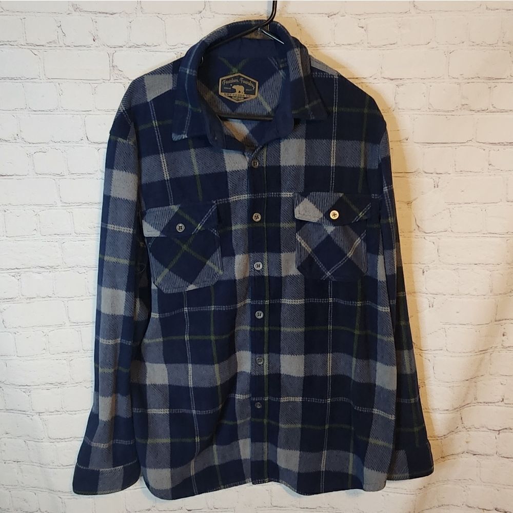 Men's Freedom Foundry button-down flannel sweater, size XL